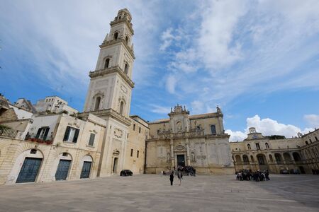 Puglia historical old town city centerのeditorial素材