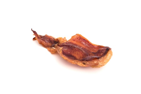 squid dry on white background
