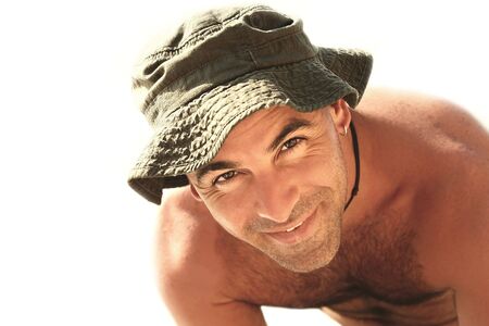 Smile of happy manの写真素材