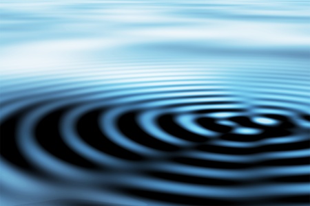 Clear rippled water backgroundの写真素材
