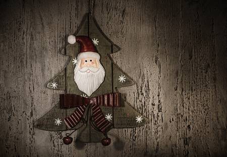 Grunge photo of Christmastime decorationの写真素材