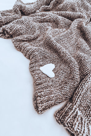 knitted Stylish Womens Warm Sweaterの写真素材