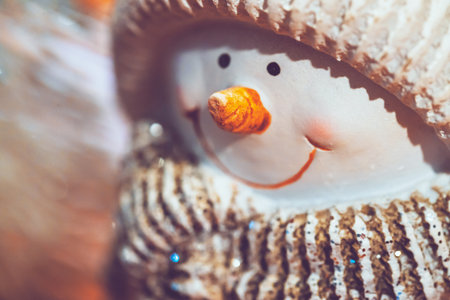 Snowman Toy as Winter Holidays Decorationの写真素材