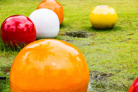 sculpture designed in the parkの写真素材