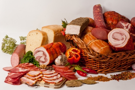 All sorts of meatの写真素材