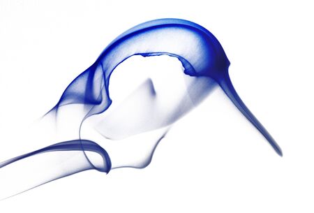 drawing of smoke on the white background の写真素材