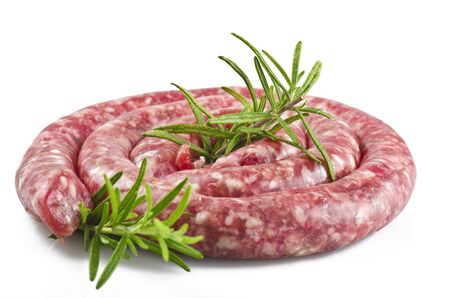 Raw sausageの写真素材