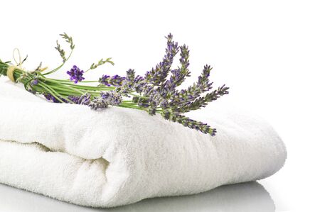 Lavender flowers concept spa and beautyの写真素材