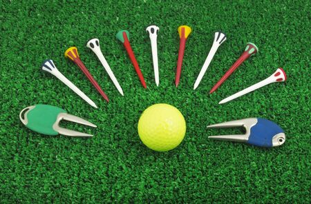 Photo of a golf set accessoryの写真素材