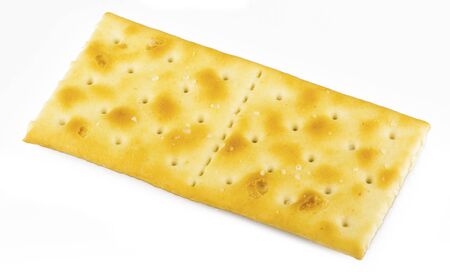 Crackers on a white backgroundの写真素材
