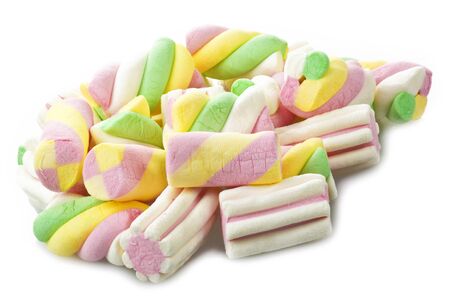 Sugar candy on the whiteの写真素材