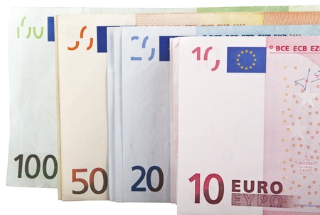 Close-up of Euro moneyの写真素材