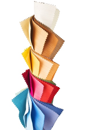 colored cotton on the whiteの写真素材