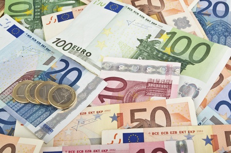 Close-up of Euro money Close-up of Euro money