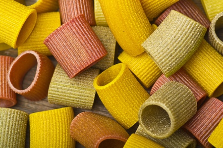 Italian Pasta colors flour and vegetableの写真素材