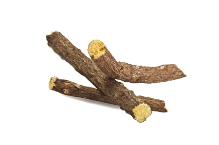 licorice close up on the white の写真素材