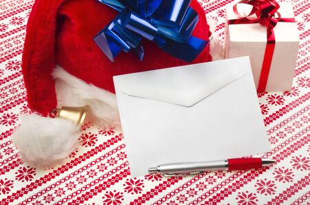 Letter for Santa Claus on the table