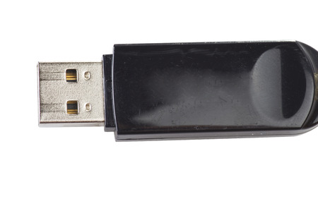 USB Flash Drive close up on white 