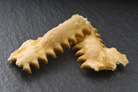 Tipical italian cake Chiacchere for carnival partyの写真素材
