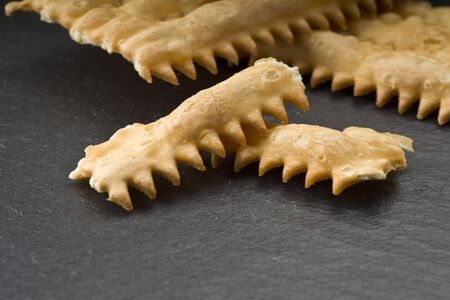 Tipical italian cake Chiacchere for carnival partyの写真素材