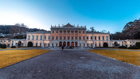 Como/ Italy Villa Olmo is a great example of neoclassical architecture.Dec-22-2019のeditorial素材
