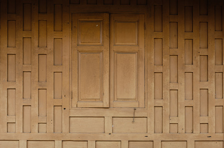 wood wall thai styleの写真素材