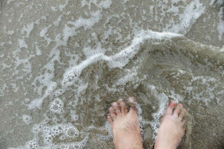 stand together on sand, abstract photograph, background, coupleの写真素材