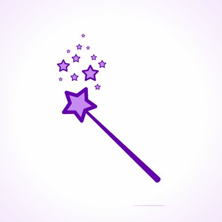 Magic wand isolated on White backgroundのイラスト素材