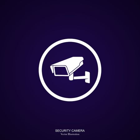 Video Surveillance Security Camera on a white background. のイラスト素材