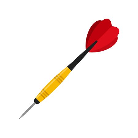 Dart arrow in flat style isolated on white background.のイラスト素材