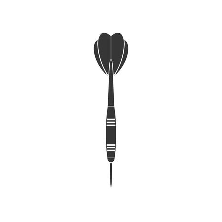 Dart arrow icon isolated on white background. Vector Illustrationのイラスト素材