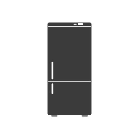 Household appliances fridge icon isolated on white background. Electronic device refrigerator. Home appliance freezer vector illustration.のイラスト素材