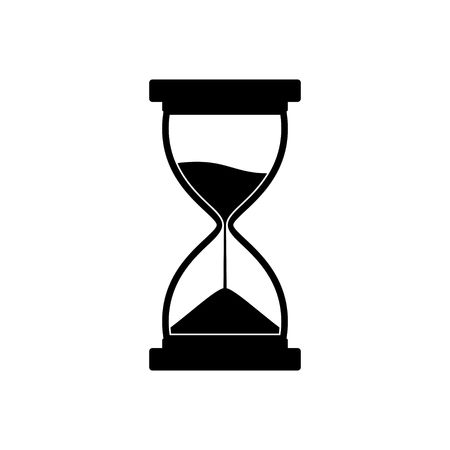 Sandglass icon isolated on white background.