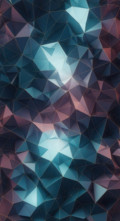 Abstract geometric pattern with blue and pink trianglesの素材