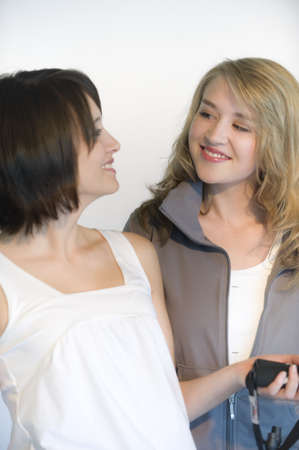 two young women are friends