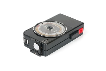 Exposure meter isolated on the white background