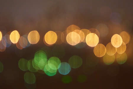 Abstract blurry lights in the city at night