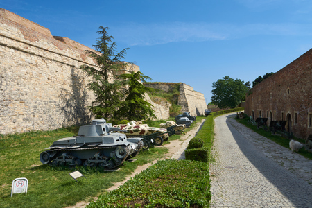 Military museum at Kalemegdan Fortress, Belgrade, Serbiaのeditorial素材
