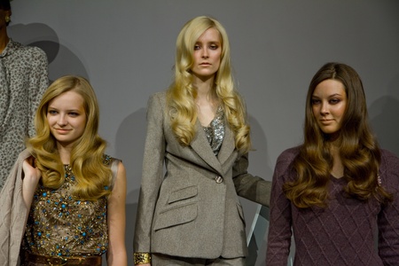 NEW YORK, NY - FEBRUARY 11: Designer Norman Ambrose  presentation during Mercedes-Benz Fashion Week at The Box at Lincoln Center on February 11, 2011 in New York City.のeditorial素材