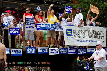 The Gay Pride Parade in 2011 after passing the same sex marriage billのeditorial素材