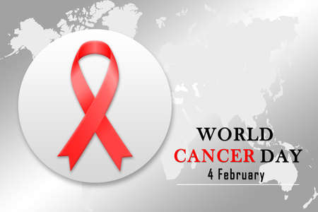 illustration of february 4 celebration of world day of the fight against cancer