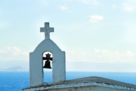 Church of Bonifacio, Corsica, France  Mediterranean coastline の写真素材