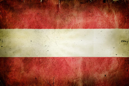Flag of Austria. Old vintage paper texture.の写真素材