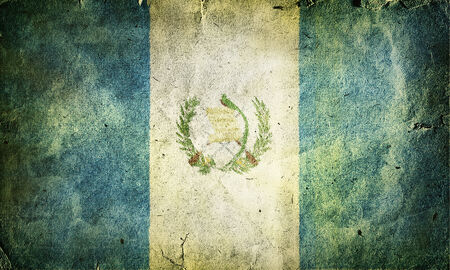 flag of Guatemala. Old vintage paper texture.の写真素材