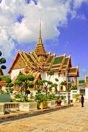 Bangkok, Thailand - May 10, 2018: Buildings in the Grand Palace Complex in Bangkokのeditorial素材