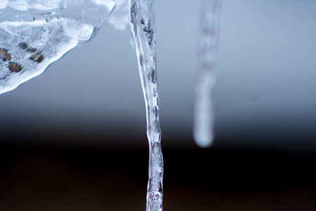 Close up amazing iciclesの写真素材