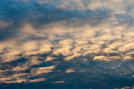 Beautigul orange and blue sky cloudsの写真素材