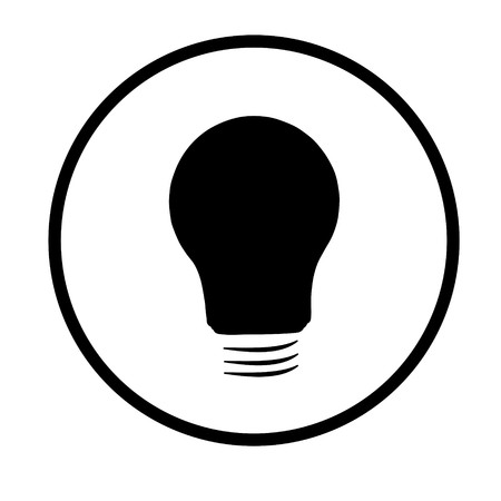 Lamp line icon on white background. Vector illustration.のイラスト素材