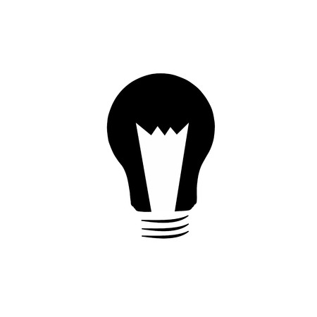 Light bulb vector iconのイラスト素材