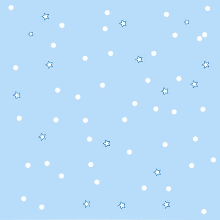 Falling snow winter background, horizontally seamless vector illustration. のイラスト素材